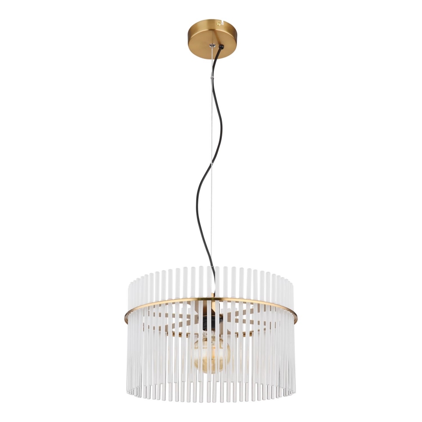 Globo - Lestenec na vrvici 1xE27/60W/230V pr. 40 cm zlata