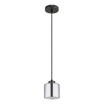 Globo - Lestenec na vrvici 1xE27/60W/230V sijajni krom pr. 14 cm