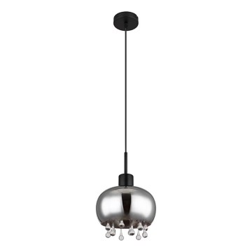 Globo - Lestenec na vrvici 1xE27/9W/230V pr. 21 cm črna