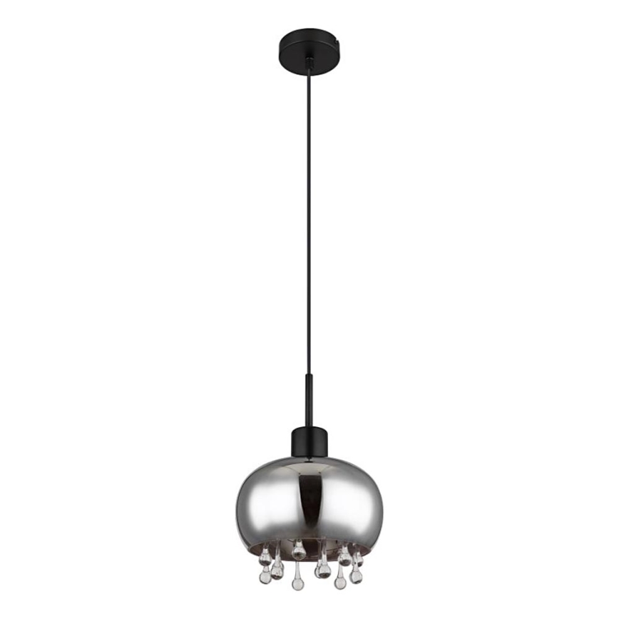Globo - Lestenec na vrvici 1xE27/9W/230V pr. 21 cm črna