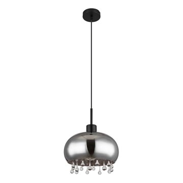 Globo - Lestenec na vrvici 1xE27/9W/230V pr. 28 cm črna