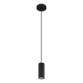 Globo - Lestenec na vrvici 1xGU10/25W/230V črna