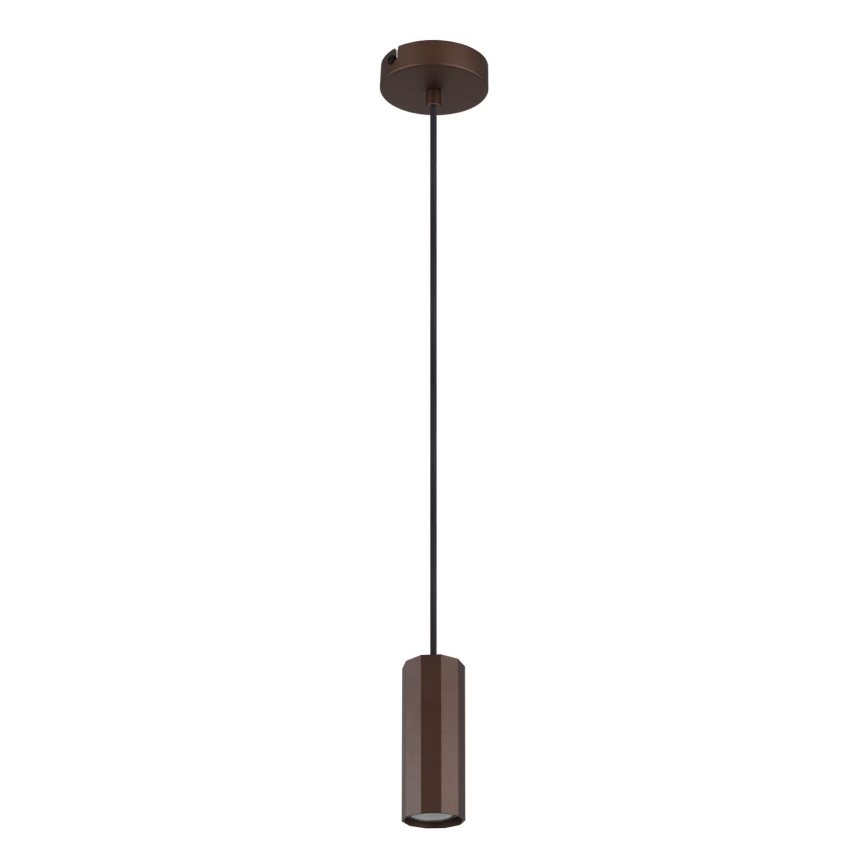 Globo - Lestenec na vrvici 1xGU10/25W/230V rjava