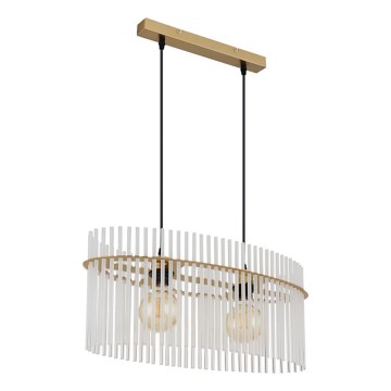 Globo - Lestenec na vrvici 2xE27/60W/230V zlata