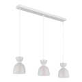 Globo - Lestenec na vrvici 3xE14/40W/230V bela