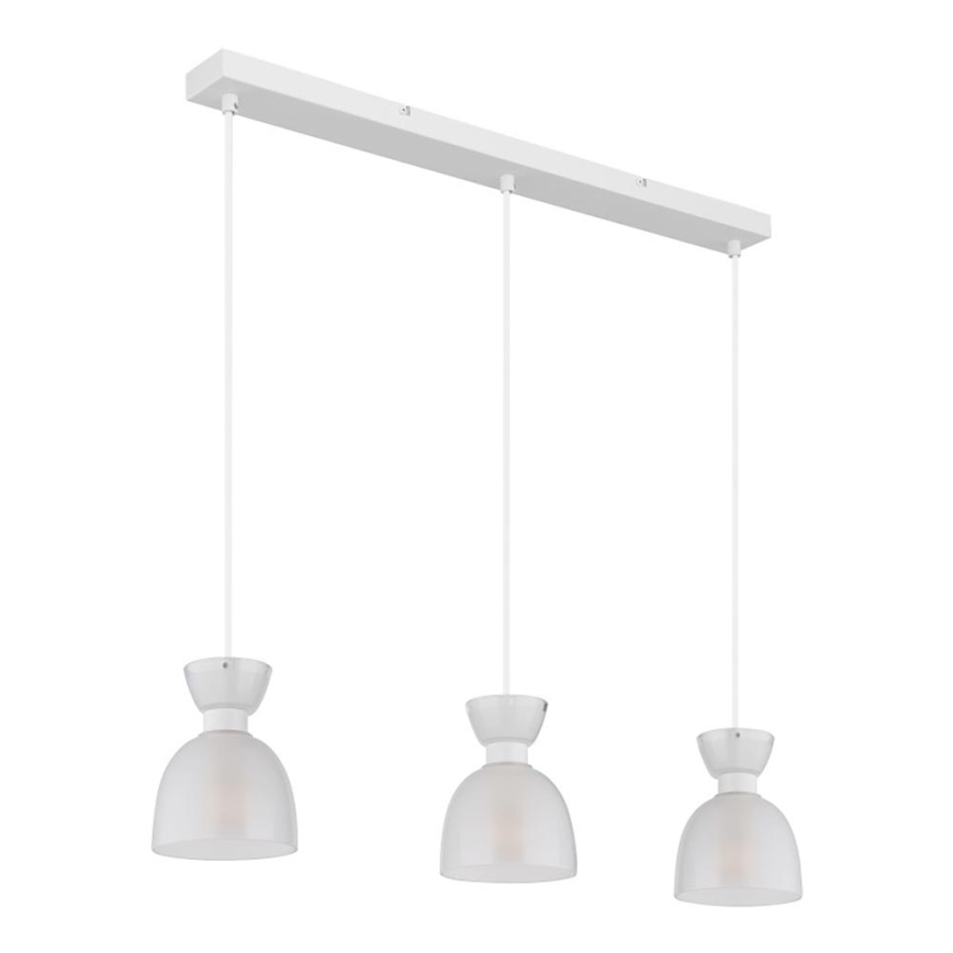 Globo - Lestenec na vrvici 3xE14/40W/230V bela