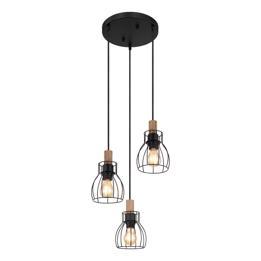 Globo - Lestenec na vrvici 3xE27/40W/230V