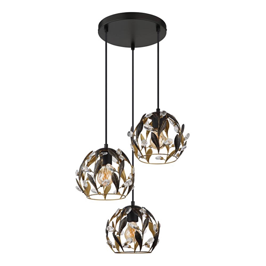 Globo - Lestenec na vrvici 3xE27/40W/230V pr. 41 cm
