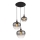 Globo - Lestenec na vrvici 3xE27/40W/230V pr. 48 cm črna