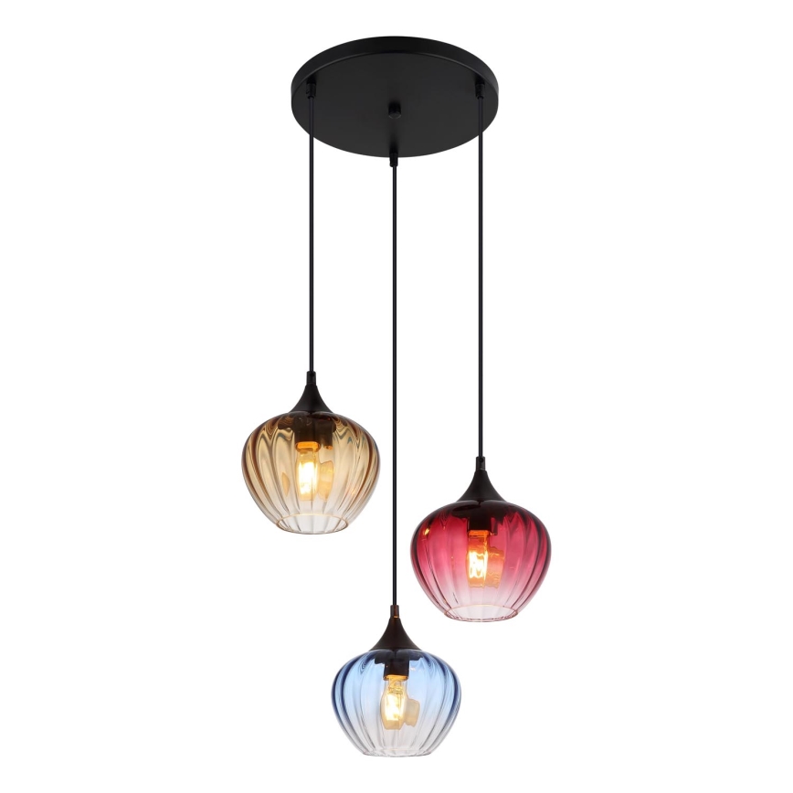 Globo - Lestenec na vrvici 3xE27/60W/230V