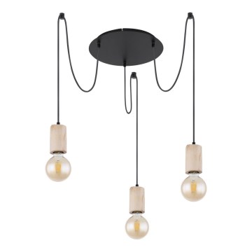 Globo - Lestenec na vrvici 3xE27/60W/230V spider
