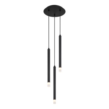 Globo - Lestenec na vrvici 3xG9/4W/230V pr. 24 cm črna