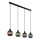 Globo - Lestenec na vrvici 4xE27/25W/230V baker/zelena/modra