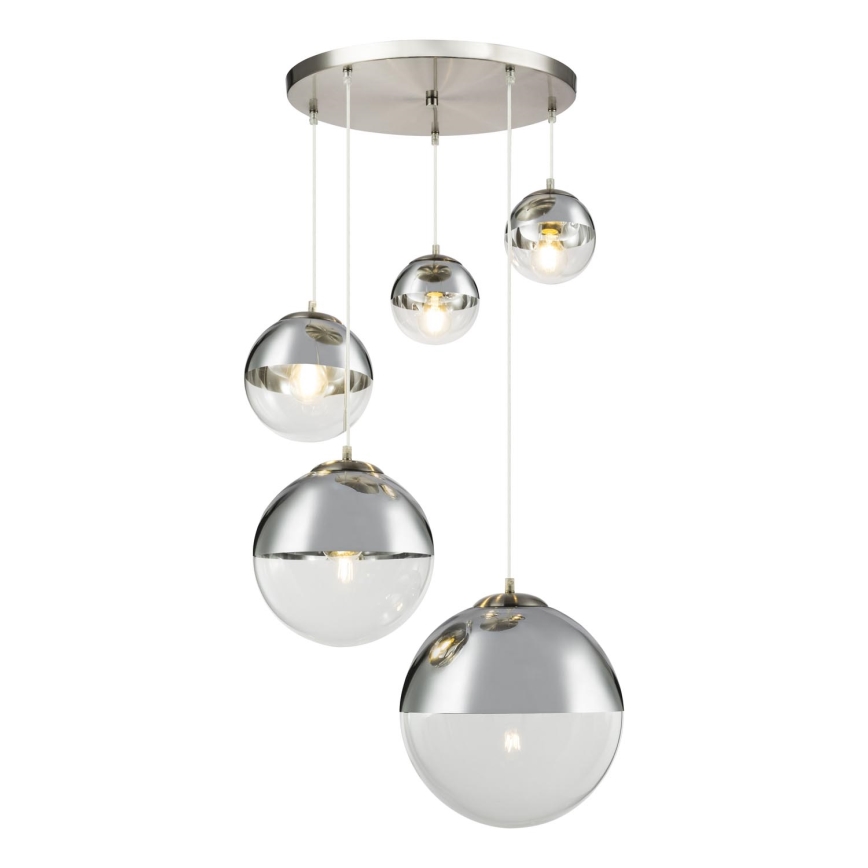 Globo - Lestenec na vrvici 5xE27/60W/230V pr. 65 cm