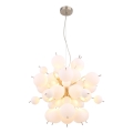 Globo - Lestenec na vrvici 6xE14/25W/230V pr. 55 cm bela