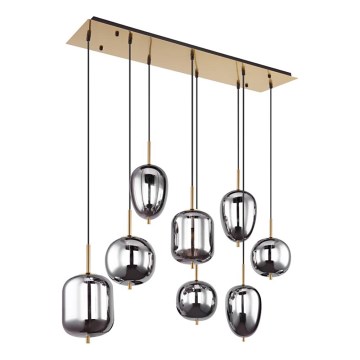Globo - Lestenec na vrvici 8xE14/40W/230V dimna