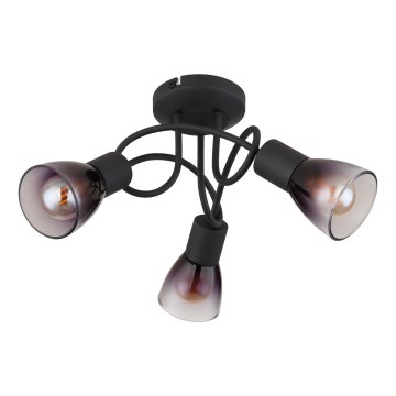 Globo - Nadgradni lestenec 3xE14/25W/230V črna
