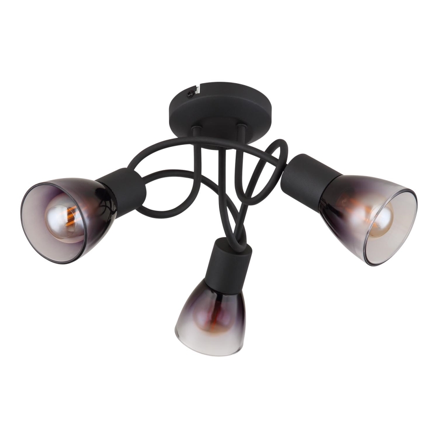 Globo - Nadgradni lestenec 3xE14/25W/230V črna