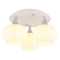 Globo - Nadgradni lestenec 3xE27/40W/230V bela