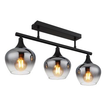 Globo - Nadgradni lestenec 3xE27/40W/230V črna