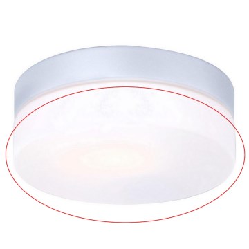 Globo - Nadomestno steklo za stropno svetilko VRANOS E27, srebrno, premer 18,4 cm