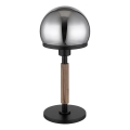Globo - Namizna svetilka 1xE27/40W/230V črna/rjava