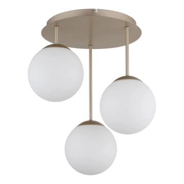 Globo - Pritrjen stropni lestenec 3xE14/25W/230V medenina