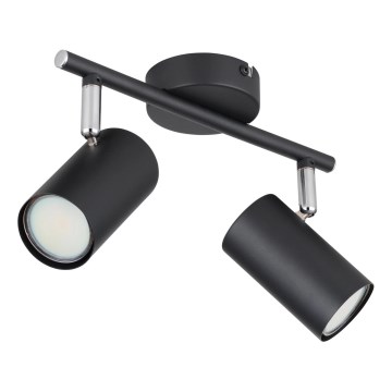 Globo - Reflektor 2xGU10/25W/230V črna