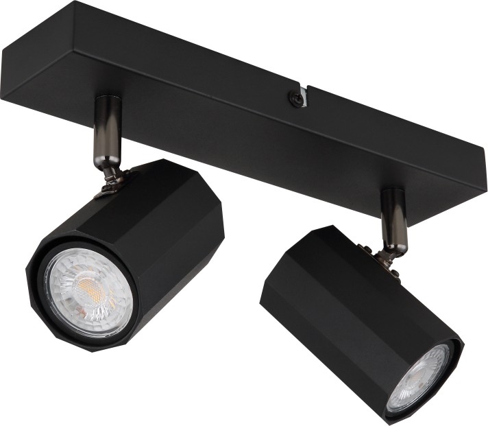 Globo - Reflektor 2xGU10/25W/230V črna