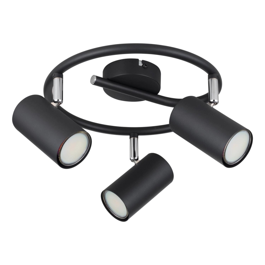 Globo - Reflektor 3xGU10/25W/230V črna