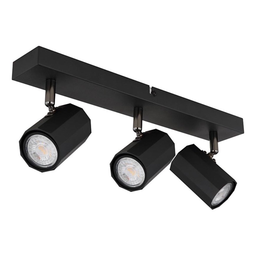 Globo - Reflektor 3xGU10/25W/230V črna
