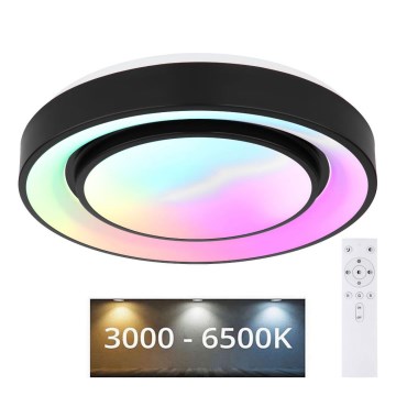 Globo - RGBW Stropna svetilka z možnostjo zatemnitve LED/24W/230V 3000-6500K+ Daljinski upravljalnik