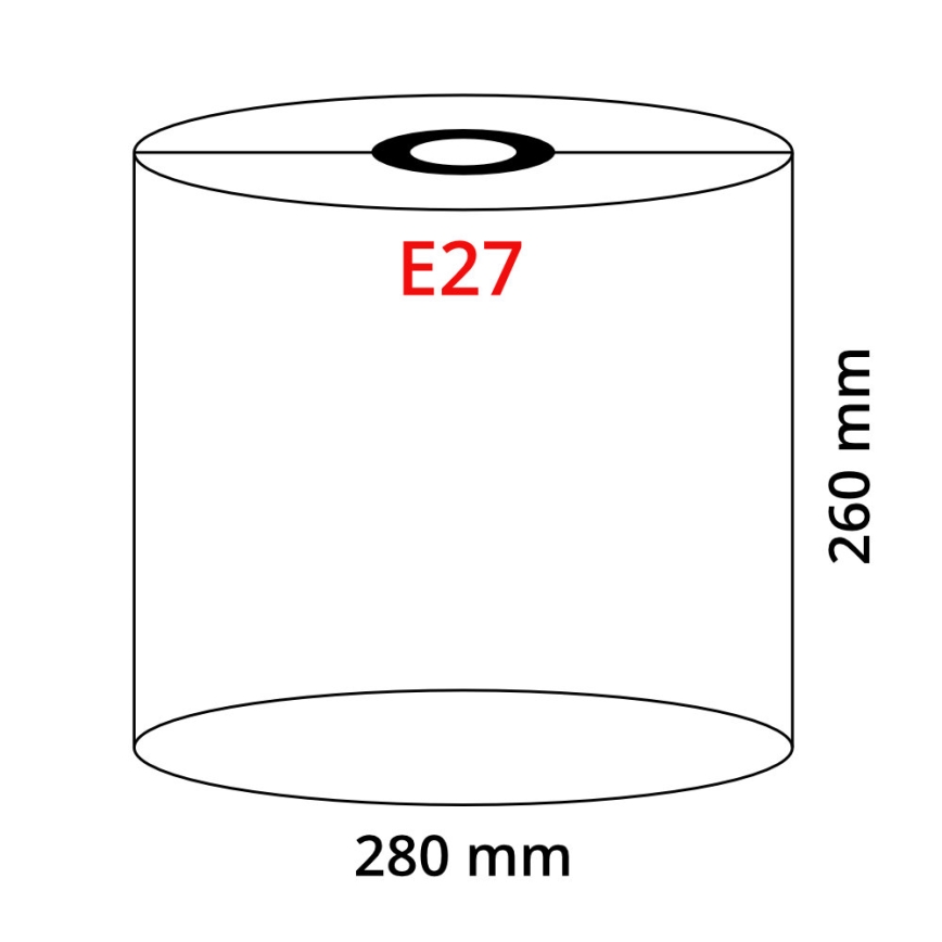 Globo - Senčnik za lestenec E27 pr. 28 cm