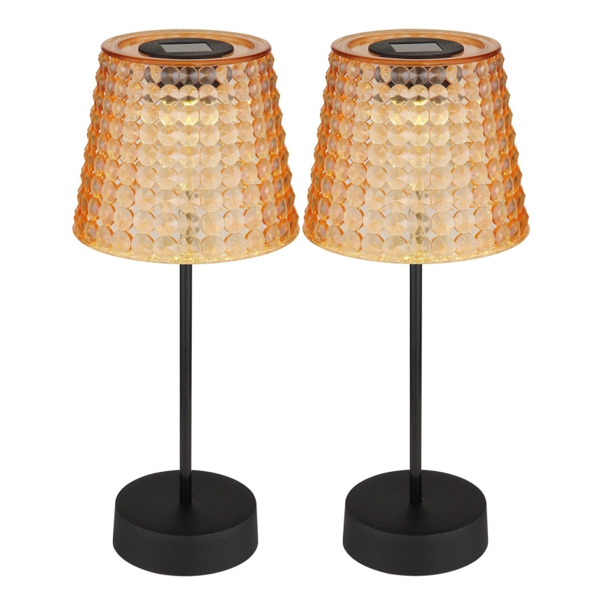 Globo - SET 2x LED Solarna svetilka LED/0,06W/3V IP44 40 mAh oranžna