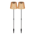 Globo - SET 2x LED Solarna svetilka LED/0,06W/3V IP44 oranža