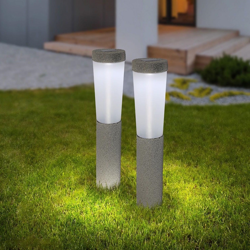 Globo - SET 2x LED Solarna svetilka LED/0,1W/3V 6000K IP44 400 mAh