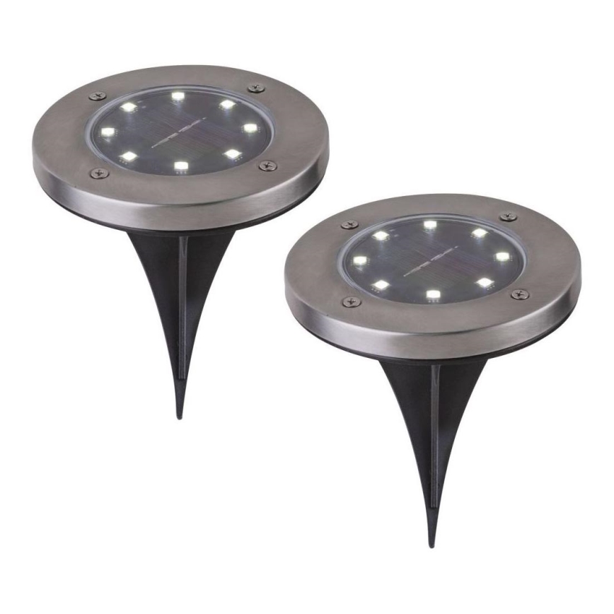 Globo - SET 2x LED Solarna svetilka LED/0,8W/3V IP44 300 mAh