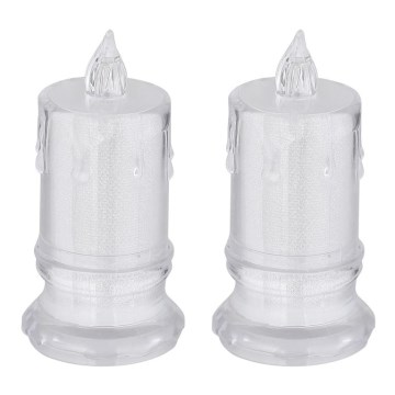 Globo - SET 2x LED Sveča LED/0,25W/3xLR1130