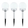 Globo - SET 3x LED Solarna svetilka LED/0,06W/3V 4000K pr. 10 cm IP44