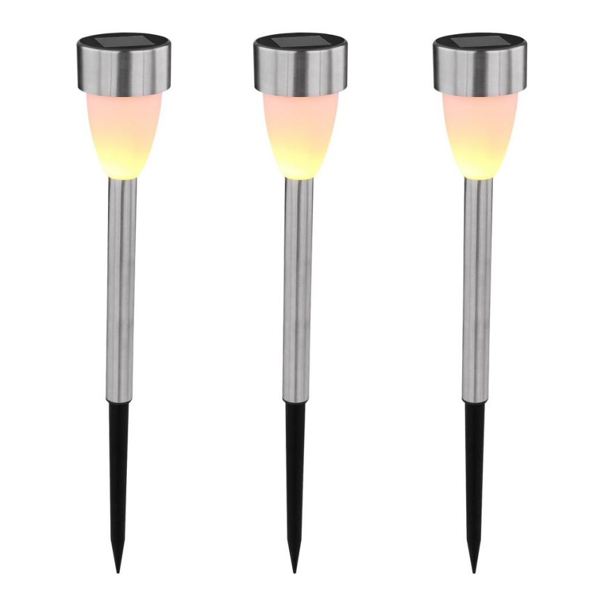 Globo - SET 3x Solarna svetilka 3xLED/0,06W/1,2V IP44 200 mAh