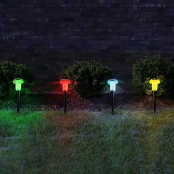 Globo - SET 4x LED RGB Solarna svetilka LED/0,05W/3V IP44