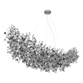 Globo - srebrn lestenec na kablu 16xE14/40W/230V