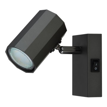 Globo - Stenski reflektor 1xGU10/25W/230V črna