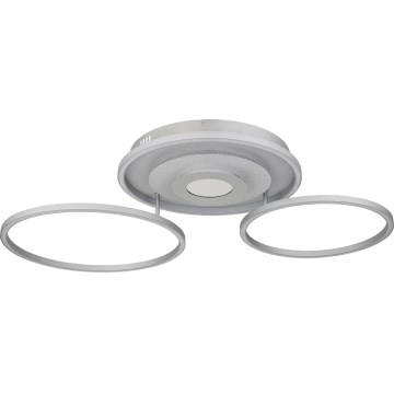 Globo - Stropna LED svetilka z zatemnjevanjem LED/40W/230V 2700-6500K 57x99,2 cm srebrna + daljinski upravljalnik