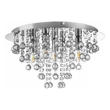 Globo - Stropna svetilka 5xE14/40W/230V pr. 46 cm sijajni krom