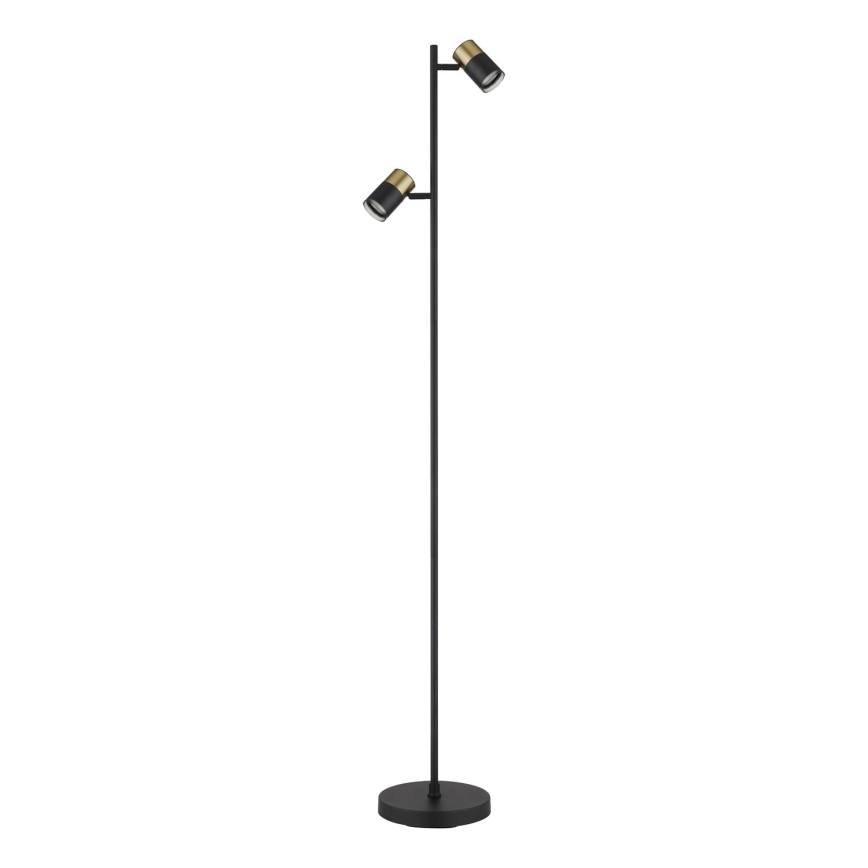 Globo - Talna svetilka 2xGU10/5W/230V črna/zlata