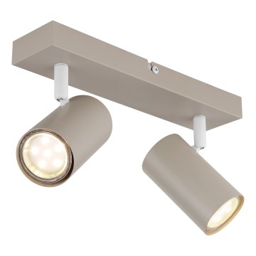Globo - Točkovno svetilo 2xGU10/35W/230V bež