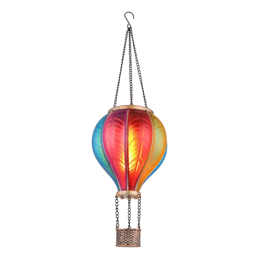 Globo - Viseča solarna dekoracija 20xLED/0,5W/3V IP44 leteči balon