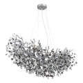Globo - Viseči lestenec na kablu 10xE14/40W/230V srebrn