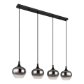Globo - viseči lestenec na kablu 4xE27/40W/230V črn